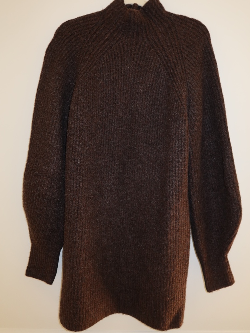 Chocolate Brown Knit Sweater Dress Na-kd  Size M